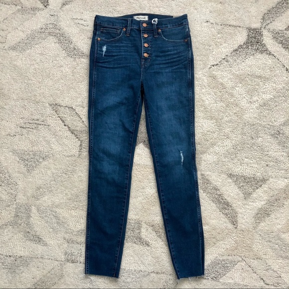 Madewell 10" High-Rise Skinny Jeans in Hanna Wash - Picture 3 of 8